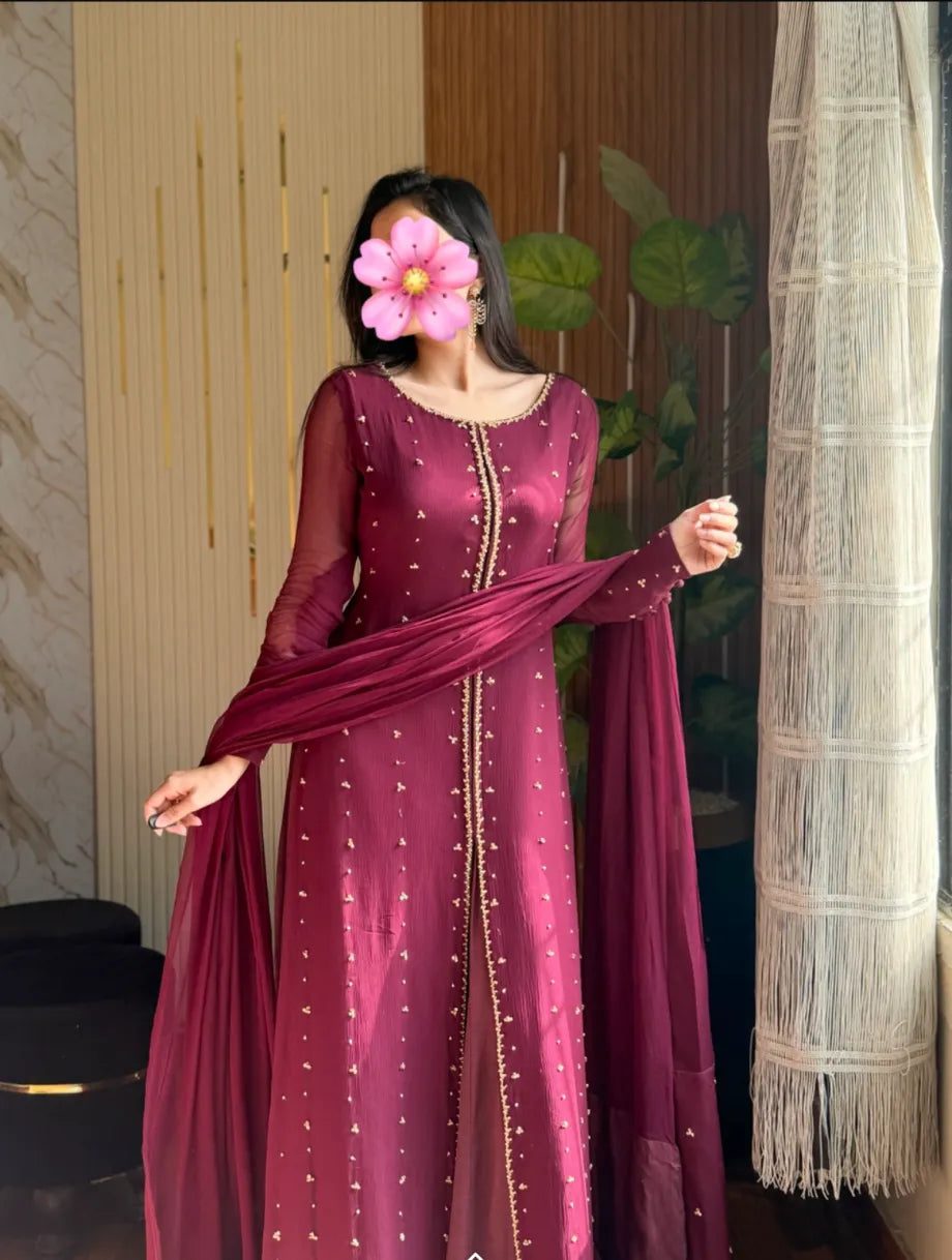maroon elegance